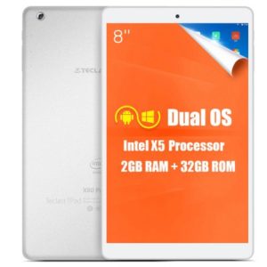 Teclast X80 Power 8.0 Zoll WUXGA Tablet PC mit Android 5.1, Intel Cherry Trail Z8300 64bit Quad Core 1.44GHz, 2GB RAM, 32GB Speicher, 2MP+2MP Kameras, 3.800mAh Akku