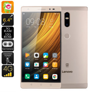 LENOVO Phab 2 Plus – 6.44 Zoll LTE FHD Phablet mit Android 6.0, MTK8783 Octa Core 1.3GHz, 3GB RAM, 32GB Speicher, 13MP & 8MP Kameras, 4.050mAh Akku