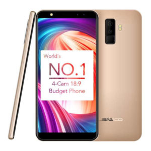 LEAGOO M9 – 5.5 Zoll 3G HD- Phablet mit Android 7.0, MTK6580A Quad Core 1.3GHz, 2GB RAM, 16GB Speicher, Dual 8MP+2MP & Dual 5MP+2MP Kameras, 2.850mAh Akku