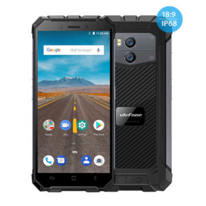 ULEFONE Armor X – 5.5 Zoll LTE HD+ Outdoor Phablet mit Android 8.1, MTK6739 Quad Core 1.5GHz, 2GB RAM, 16GB Speicher, Dual 8MP+5MP & 5MP Kameras, 5.500mAh Akku