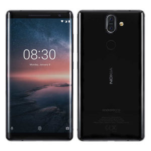 NOKIA 8 Sirocco – 5.5 Zoll LTE QHD Phablet mit Android 9.0, Snapdragon 835 Octa Core 2.45Ghz, 6GB RAM, 128GB Speicher, Dual 12MP+13MP & 5MP Kameras, 3.260mAh Akku