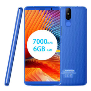 LEAGOO Power 5 – 5.99 Zoll LTE FHD+ Phablet mit Android 8.1, Helio P23 Octa Core 2.0GHz, 6GB RAM, 64GB Speicher, Dual 13MP+5MP & 13MP Kameras, 7.000mAh Akku