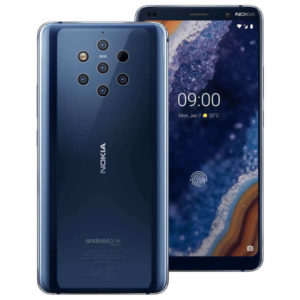 NOKIA 9 PureView – 5.99 Zoll LTE QHD+ Phablet mit Android 9.0, Snapdragon 845 Octa Core 2.8GHz, 6GB RAM, 128GB Speicher, 5x 12MP+TOF 3D & 21MP Kameras, 3.320mAh Akku