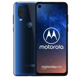 MOTOROLA One Vision – 6.3 Zoll LTE FHD+ Phablet mit Android 9.0, Exynos 9609 Octa Core 2.2Ghz, 4GB RAM, 128GB Speicher, Dual 48MP+5MP & 25MP Kameras, 3.500mAh Akku