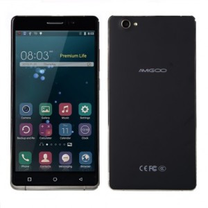 AMIGOO H6 6.0 Zoll 3G qHD Phablet mit Android 5.1, MTK6580 Quad Core, 1GB RAM, 8GB Speicher, 8MP+5MP Kameras 3.200mAh Akku