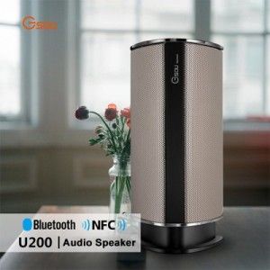 Gsou U200 Touch Control kabellos NFC Bluetooth Lautsprecher mit Mikrofon für Freisprecheinrichtung, SD/TF Card, für alle Smartphones, MP3-/MP4-Player, iPod, usw.