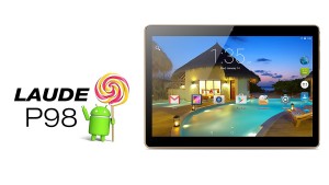 Laude P98 9.6 Zoll LTE HD Tablet Phone/PC mit Android 5.1, MTK6735 Quad Core 64-bit 1.3GHz, 1GB RAM, 16GB Speicher, 4.500mAh Akku