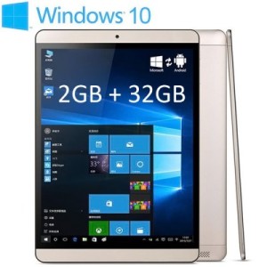 ONDA V919 Air – 9.7 Zoll QXGA Dual Boot Tablet PC mit Windows 10 & Android 4.4, Intel Atom Z3735F Quad Core 1.83GHz, 2GB RAM, 32-64GB Speicher, 2MP & 2MP Kameras, 7.000mAh Akku