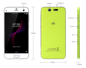 ZTE Blade S7 – 5.0 Zoll LTE FHD Smartphone mit Android 5.1.1, Snapdragon 615 Octa Core 1.5GHz, 3GB RAM, 32GB Speicher, 13MP & 13MP Kameras, 2.500mAh Akku