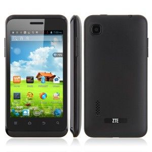 ZTE V889S 4.0 Zoll 3G WVGA Smartphone mit Android 4.1, MTK6577 Dual Core 1GHz, 512MB Ram, 4GB Speicher, 3.2MP Kamera, 1.600mAh Akku